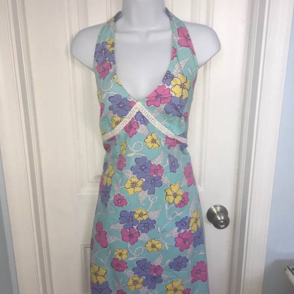 Lilly Pulitzer Halter Dress sz 8 - Picture 4 of 4